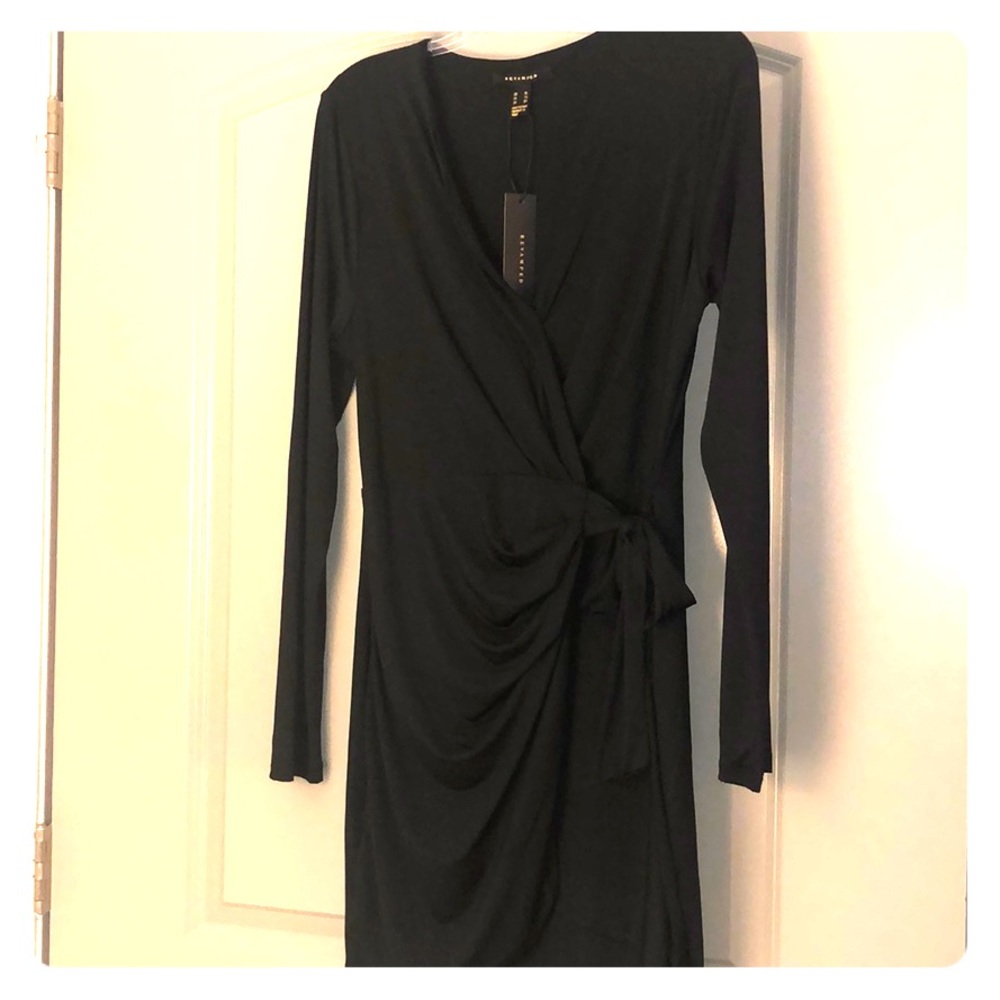 Faux wrap dress